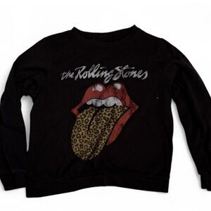 Rolling Stones Black and Red Crewneck Sweater